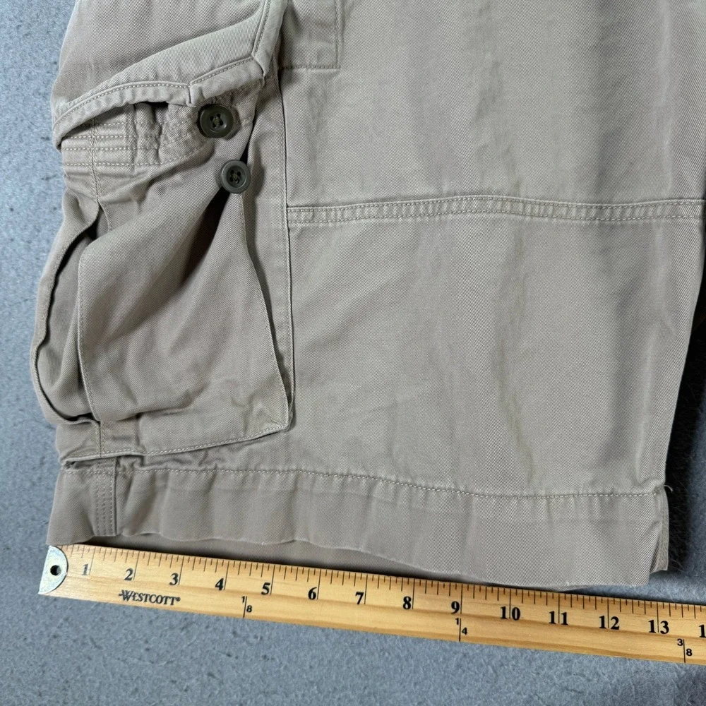 Polo Ralph‎ Lauren Mens Khaki Tan Cotton Twill Cargo Shorts Size 44B Utility